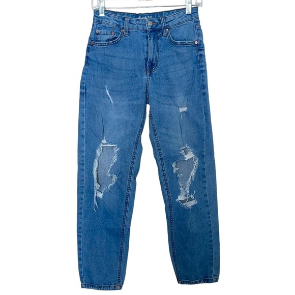 wild fable Denim - WILD FABLE cropped distressed ripped blue jeans in women’s size 00